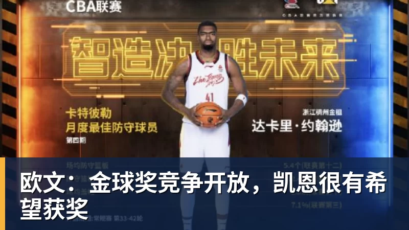 欧文：金球奖竞争开放，凯恩很有希望获奖